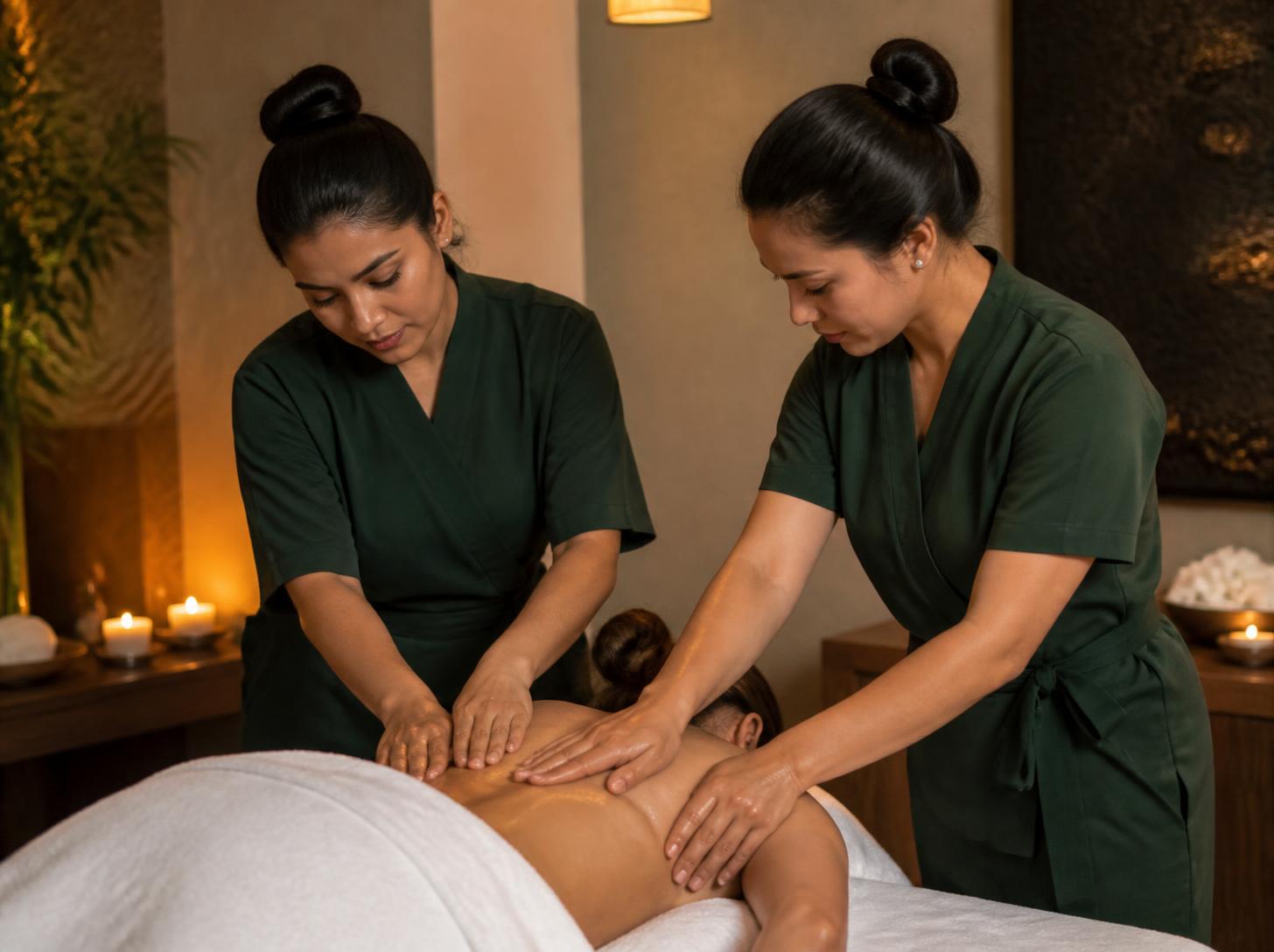 Four hand massage